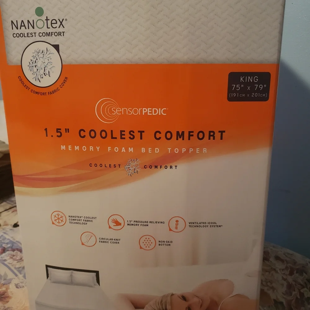 Blue Quilted Mattress Cover for Enhanced Comfort